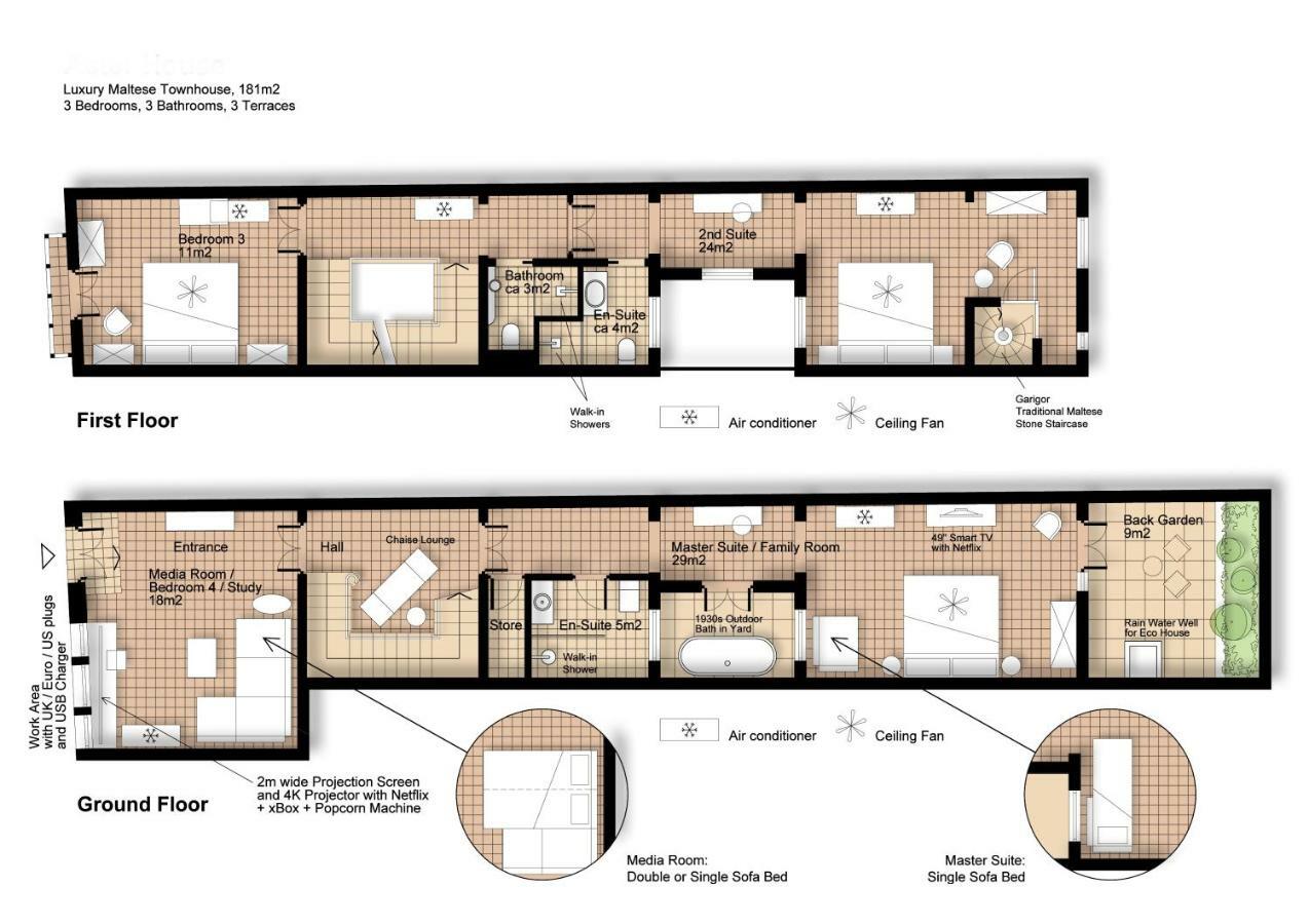 Amazing Art Deco Villa 150M To Sea With Daily Housekeeping Sliema Esterno foto
